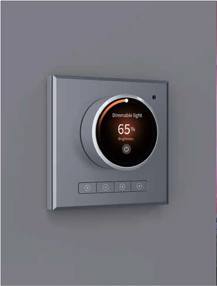 M7 knob dimmer parlaklık yüzdesi göstergeli ekran
