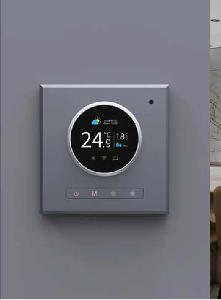 M7 knob termostat sıcaklık ve nem göstergeli ekran