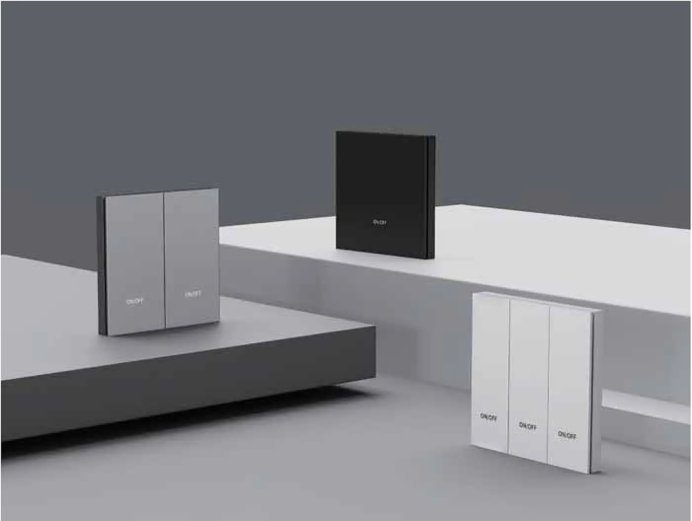 EU standart akıllı push button serisi 1-2-3-4 kanal ve senaryo butonlu modeller, siyah beyaz gri gold